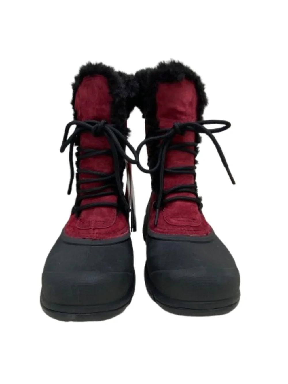 ✨NWT✨ Sorel Snow Bird Red Suede Faux Fur Winter Snow Boots